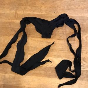 Side tie rave bottoms